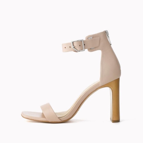 rag & bone Shoes - Rag & Bone ELLIS SANDAL Beige Ankle Strap Heels size 37 vguc